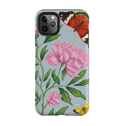 iPhone Tough Case - Butterflies And Peonies By Catherine Rowe