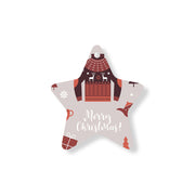 Christmas Decorations CHRISTMAS JUMPER- Wooden Xmas Star And Fridge Magnet