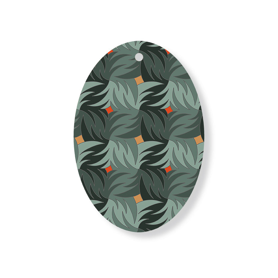 Christmas Decorations COMFORT AND JOY- Wooden Xmas Oval Decoration and Fridge Magnet