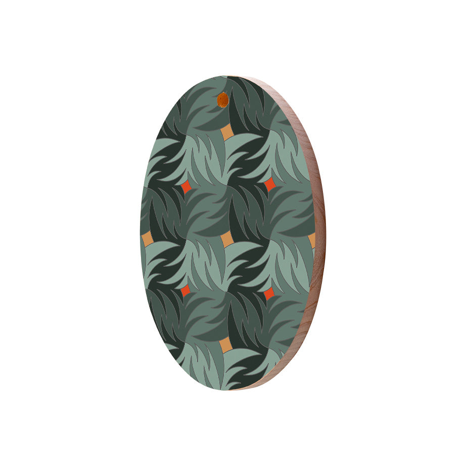 Christmas Decorations COMFORT AND JOY- Wooden Xmas Oval Decoration and Fridge Magnet