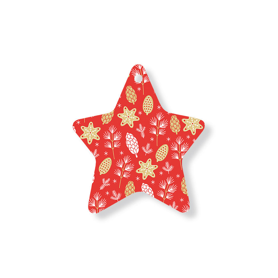 Christmas Decorations COSY- Wooden Xmas Star And Fridge Magnet