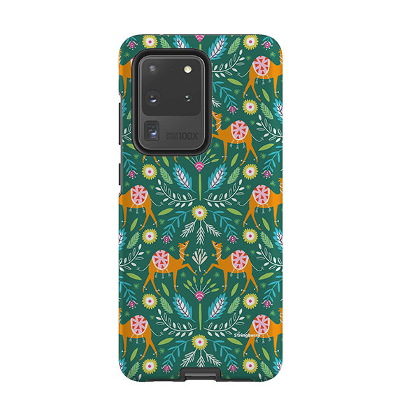 Samsung Tough Case - Camel Damask By Ali Brookes