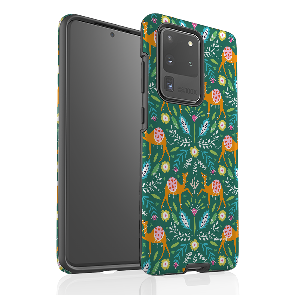 Samsung Tough Case - Camel Damask By Ali Brookes