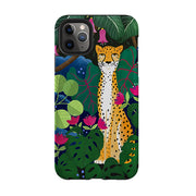 iPhone Tough Case - Cheetah And Monstera By Bex Parkin
