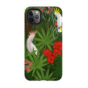 iPhone Tough Case - Cockatoo Jungle By Bex Parkin