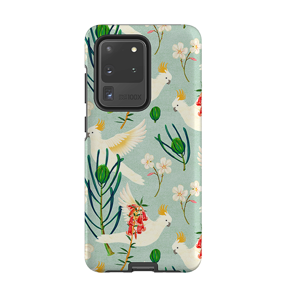 Samsung Tough Case - Cockatoo And Flowers By Katherine Quinn