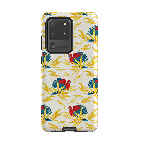 Samsung Tough Case - Crimson Rosella By Katherine Quinn