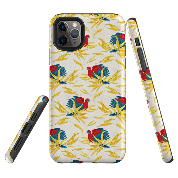 iPhone Tough Case - Crimson Rosella By Katherine Quinn