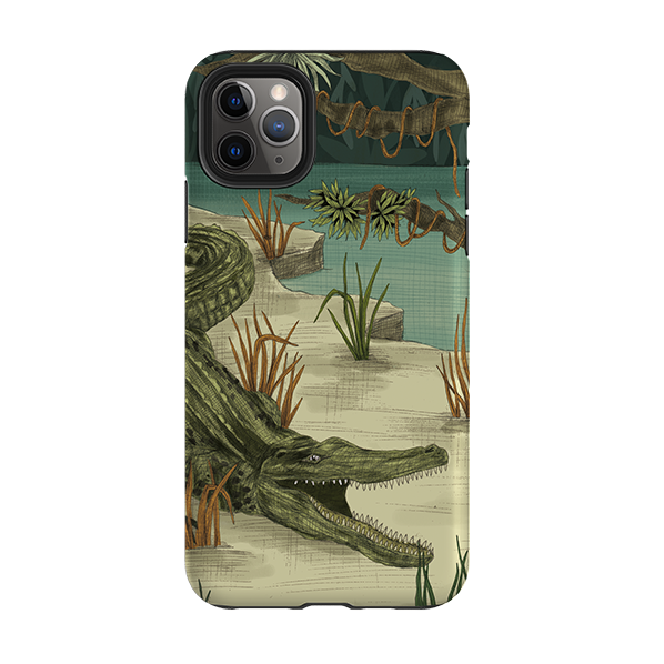 iPhone Tough Case - Crocodile By Jade Mosinski