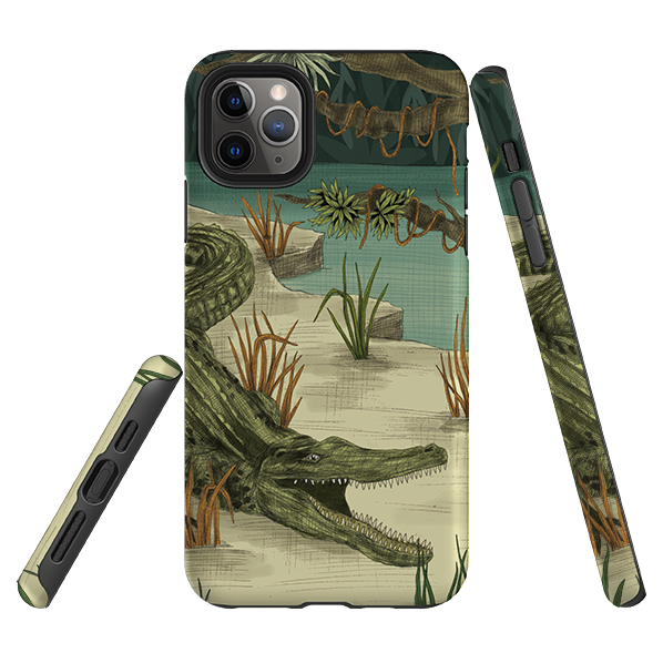 iPhone Tough Case - Crocodile By Jade Mosinski