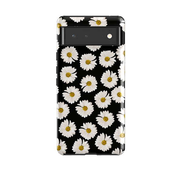 Google Tough Case -  Daises On Black