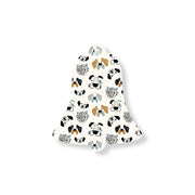 Christmas Decorations DOG PATTERN- Wooden Xmas Bell And Fridge Magnet