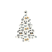 Christmas Decorations DOG PATTERN- Wooden Xmas Tree And Fridge Magnet
