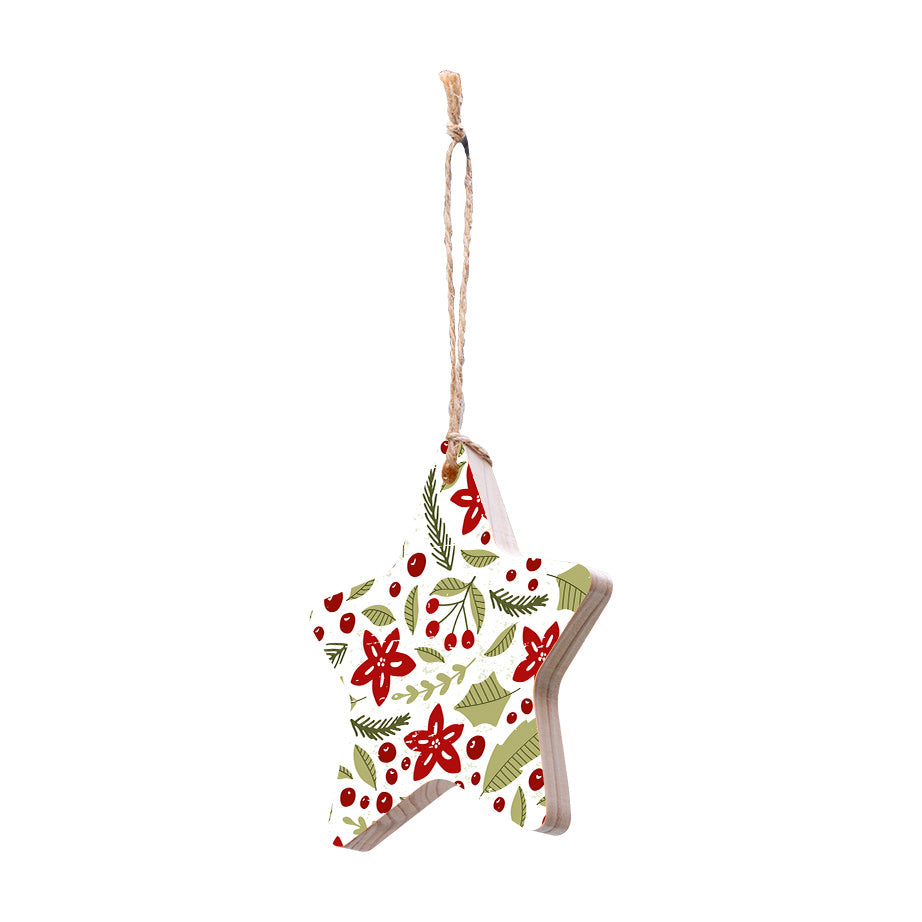 Christmas Decorations DREAMING- Wooden Xmas Star And Fridge Magnet