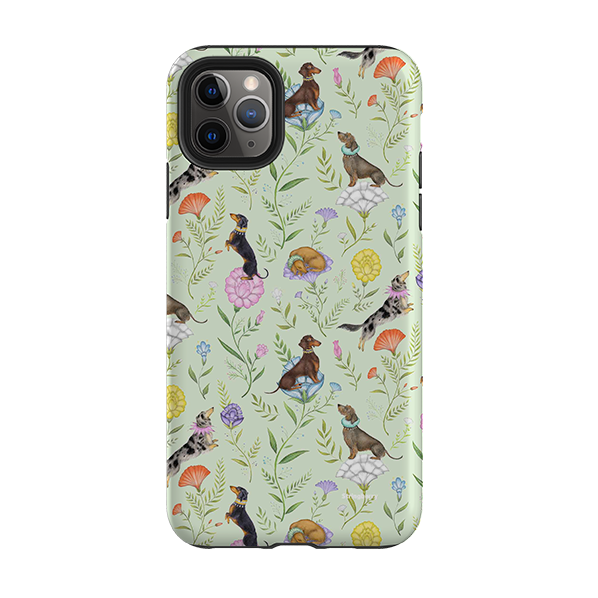 iPhone Tough Case - Doxy Day Afternoon Pistachio By Catherine Rowe