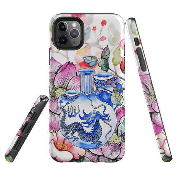 iPhone Tough Case - Dragon Vase
