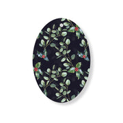 Christmas Decorations ENCHANTED XMAS- Wooden Xmas Oval Decoration and Fridge Magnet
