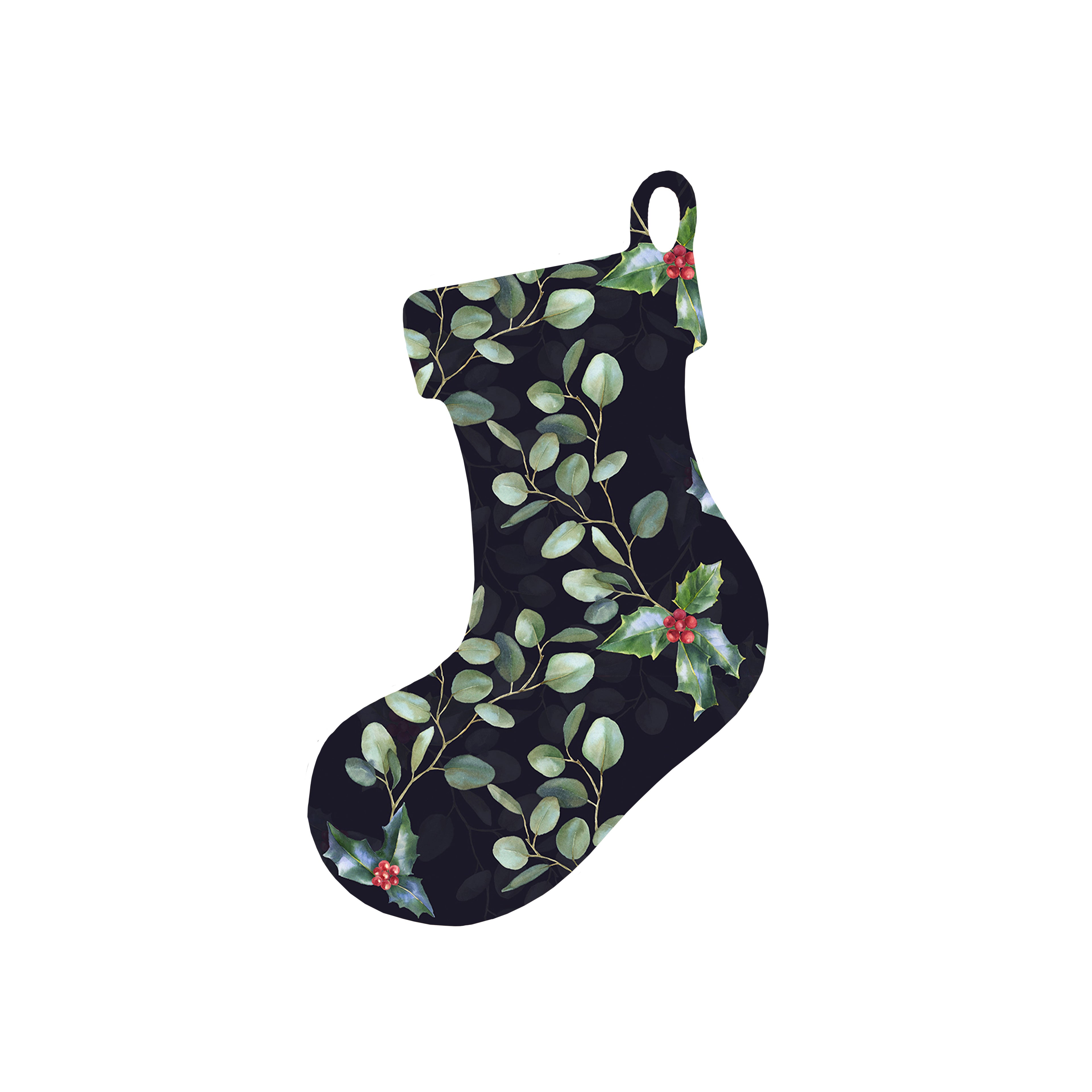 Christmas Decorations ENCHANTED XMAS- Wooden Xmas Stocking And Fridge Magnet