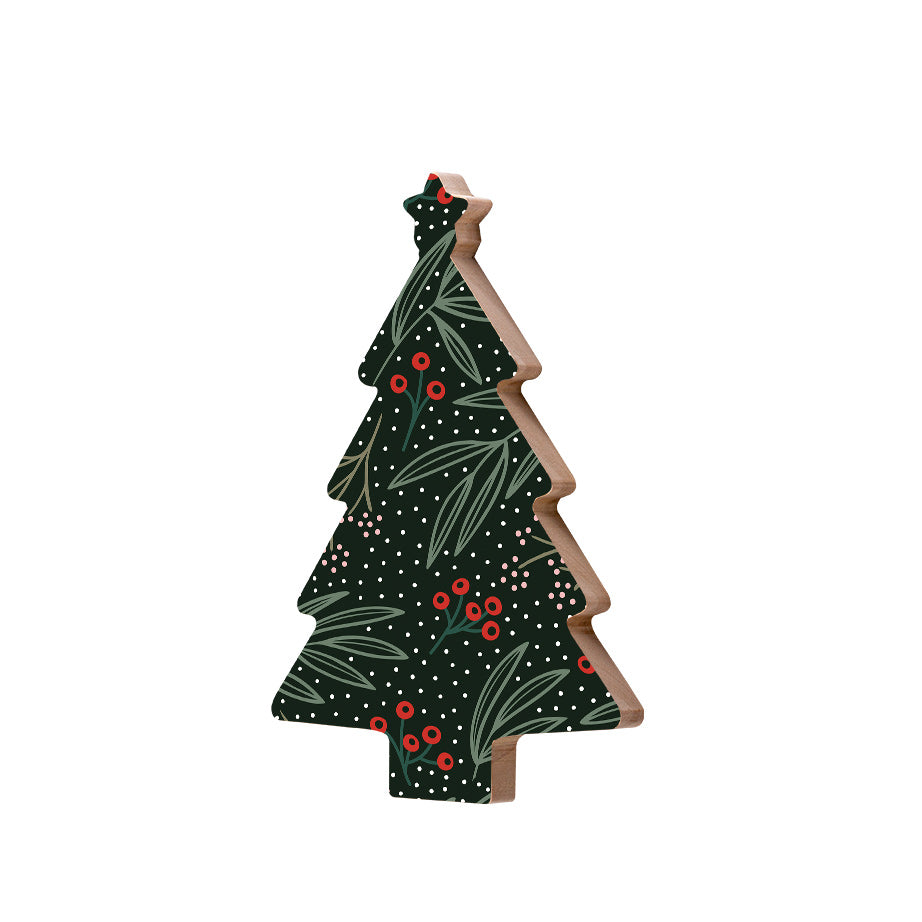 Christmas Decorations EVERGREEN- Wooden Xmas Tree And Fridge Magnet