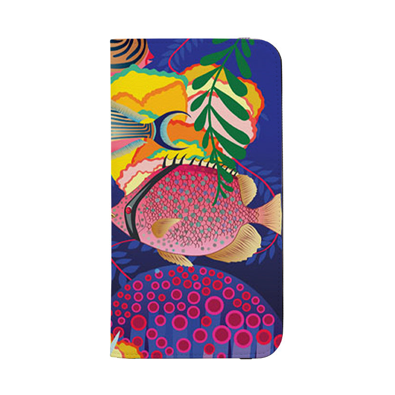 Wallet phone case-Fish By Mia Underwood-Vegan Leather Wallet Case Vegan leather. 3 slots for cards Fully printed exterior. Compatibility See drop down menu for options, please select the right case as we print to order.-Stringberry
