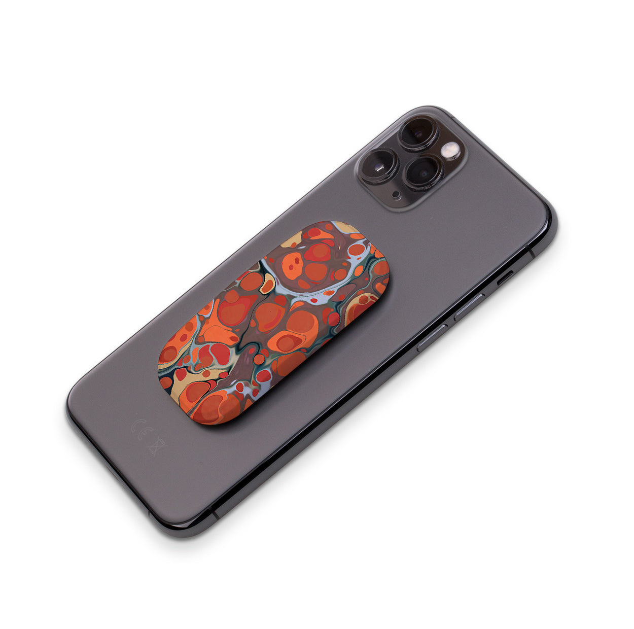 Flaming Volcano Phone Stand