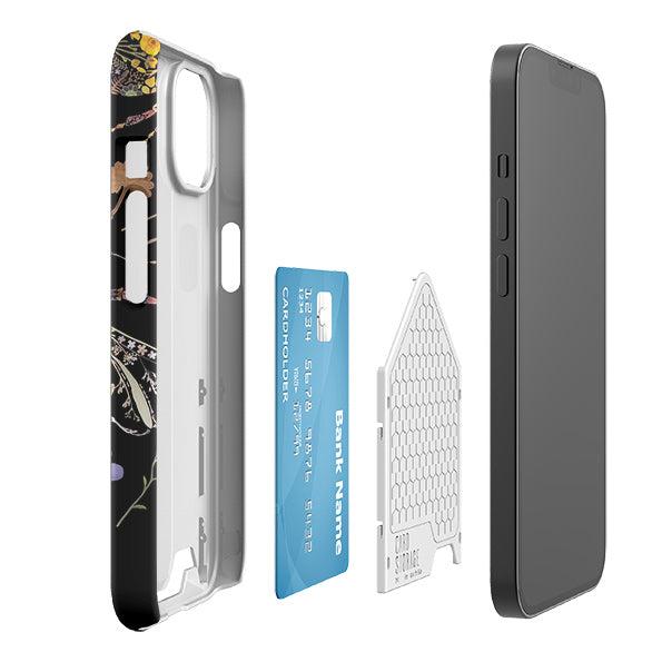 Floral Bumble Bees Case and Card Case By Helen Ahpornsiri