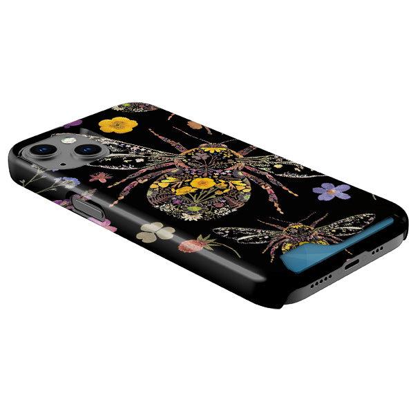 Floral Bumble Bees Case and Card Case By Helen Ahpornsiri