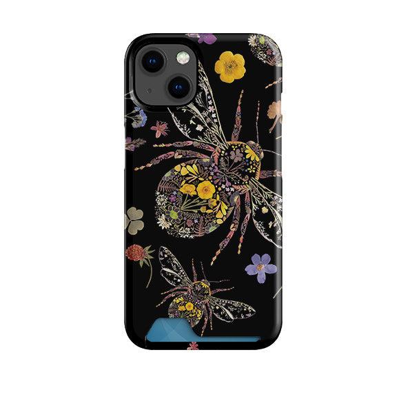 Floral Bumble Bees Case and Card Case By Helen Ahpornsiri
