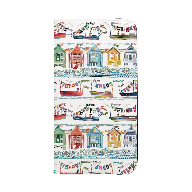 Wallet phone case-Flotilla By Jane Robbins-Vegan Leather Wallet Case Vegan leather. 3 slots for cards Fully printed exterior. Compatibility See drop down menu for options, please select the right case as we print to order.-Stringberry