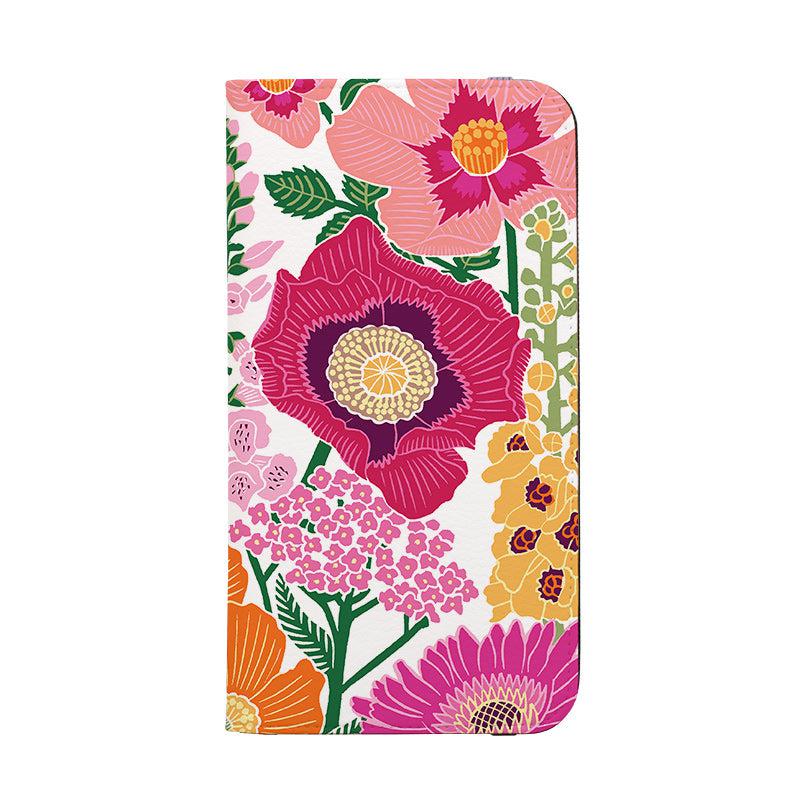 Wallet phone case-Flower Garden By Kate Heiss-Vegan Leather Wallet Case Vegan leather. 3 slots for cards Fully printed exterior. Compatibility See drop down menu for options, please select the right case as we print to order.-Stringberry
