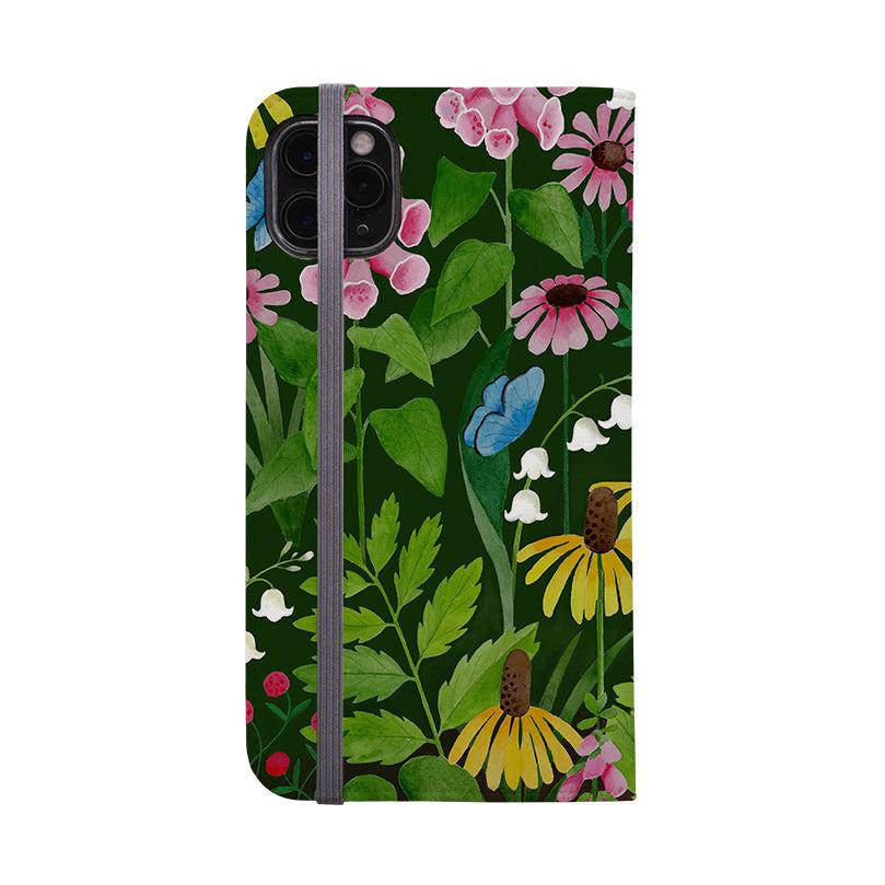 Wallet phone case-Fox And Foxgloves By Bex Parkin-Vegan Leather Wallet Case Vegan leather. 3 slots for cards Fully printed exterior. Compatibility See drop down menu for options, please select the right case as we print to order.-Stringberry