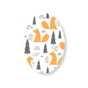 Christmas Decorations FOXY XMAS- Wooden Xmas Oval Decoration and Fridge Magnet
