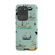Samsung Tough Case - Fishing Boats Blue By Katherine Quinn