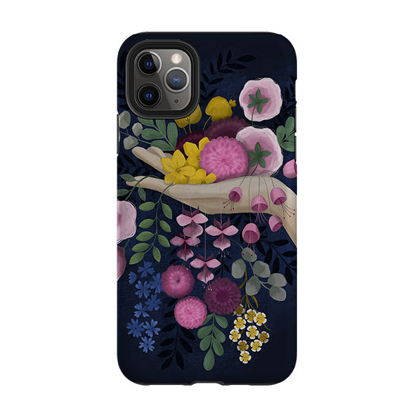 iPhone Tough Case - Flower Hand By Bex Parkin