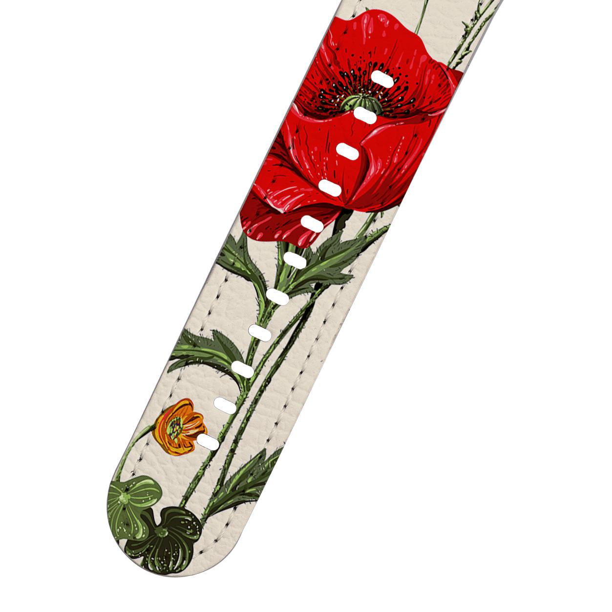 Apple Watch Straps-Garden Delight Apple Watch Strap-All Products Are Printed To Order No returns will be entertained if you select the wrong model. Please ensure you select the right model Get trendy with our vegan leather Apple Watch bands. Available for all models of Apple watch. Product Details Vegan Leather Apple Watch Straps High quality Vegan Leather Fully printed on all exterior sides. Apple Watch Band 38mm/40mm Apple Watch Band 42mm/44mm-Stringberry