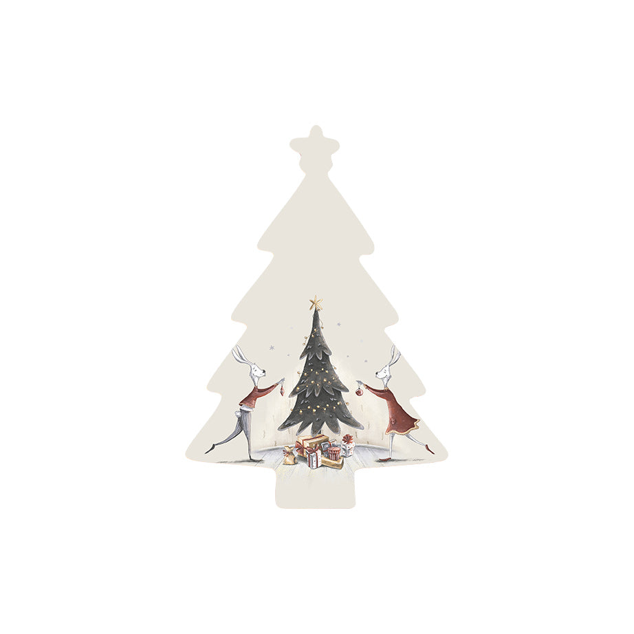 Christmas Decorations GIFT OF LOVE- Wooden Xmas Tree And Fridge Magnet