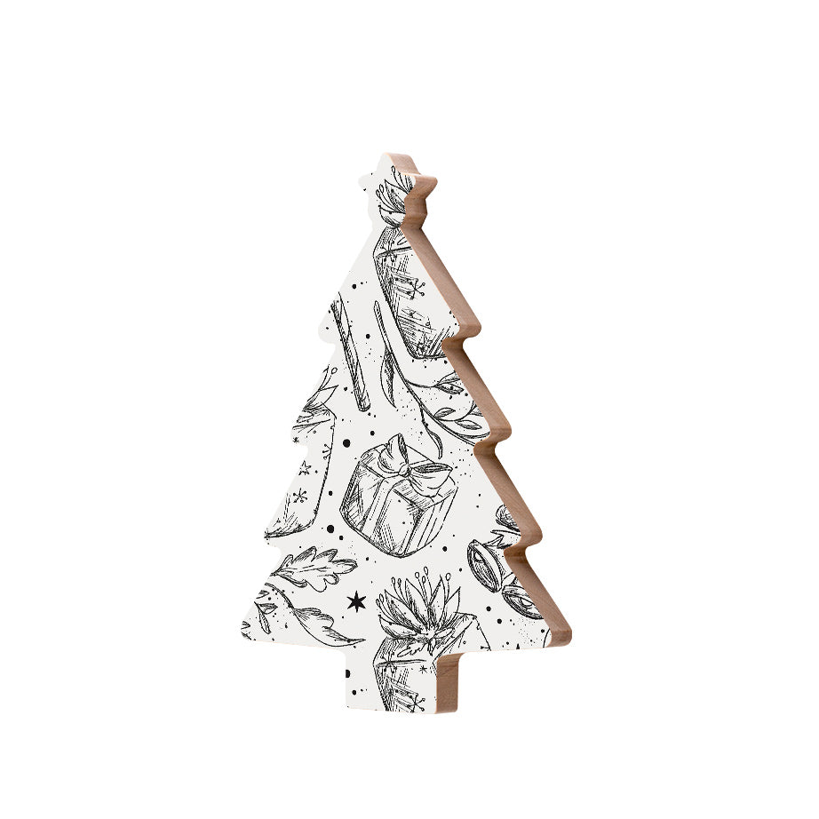 Christmas Decorations GIFTS- Wooden Xmas Tree And Fridge Magnet
