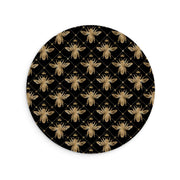 Golden Bees Vegan Leather Mouse Mat