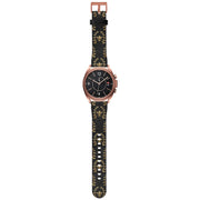 Apple Watch Straps-Golden Bees Grey Android Watch Strap-Paper Leather Samsung Watch Straps Product Details Get trendy with our Paper leather Samsung Watch bands. Available for all models of Samsung watch. High quality Paper Leather Fully printed on all exterior sides. Samsung Watch Band 40mm/42mm Samsung Watch Band 45mm/46mm-Stringberry