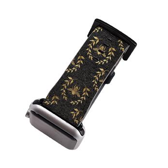 Apple Watch Straps-Golden Bees Grey Apple Watch Strap-All Products Are Printed To Order No returns will be entertained if you select the wrong model. Please ensure you select the right model Get trendy with our vegan leather Apple Watch bands. Available for all models of Apple watch. Product Details Vegan Leather Apple Watch Straps High quality Vegan Leather Fully printed on all exterior sides. Apple Watch Band 38mm/40mm Apple Watch Band 42mm/44mm-Stringberry