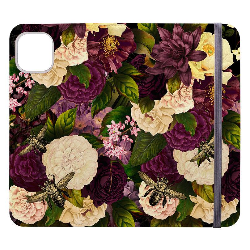 Wallet phone case-Grace-Vegan Leather Wallet Case Vegan leather. 3 slots for cards Fully printed exterior. Compatibility See drop down menu for options, please select the right case as we print to order.-Stringberry