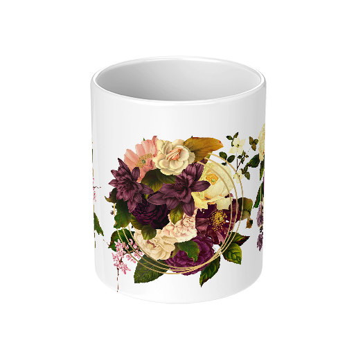 Grace Floral wreaths Ceramic Mug