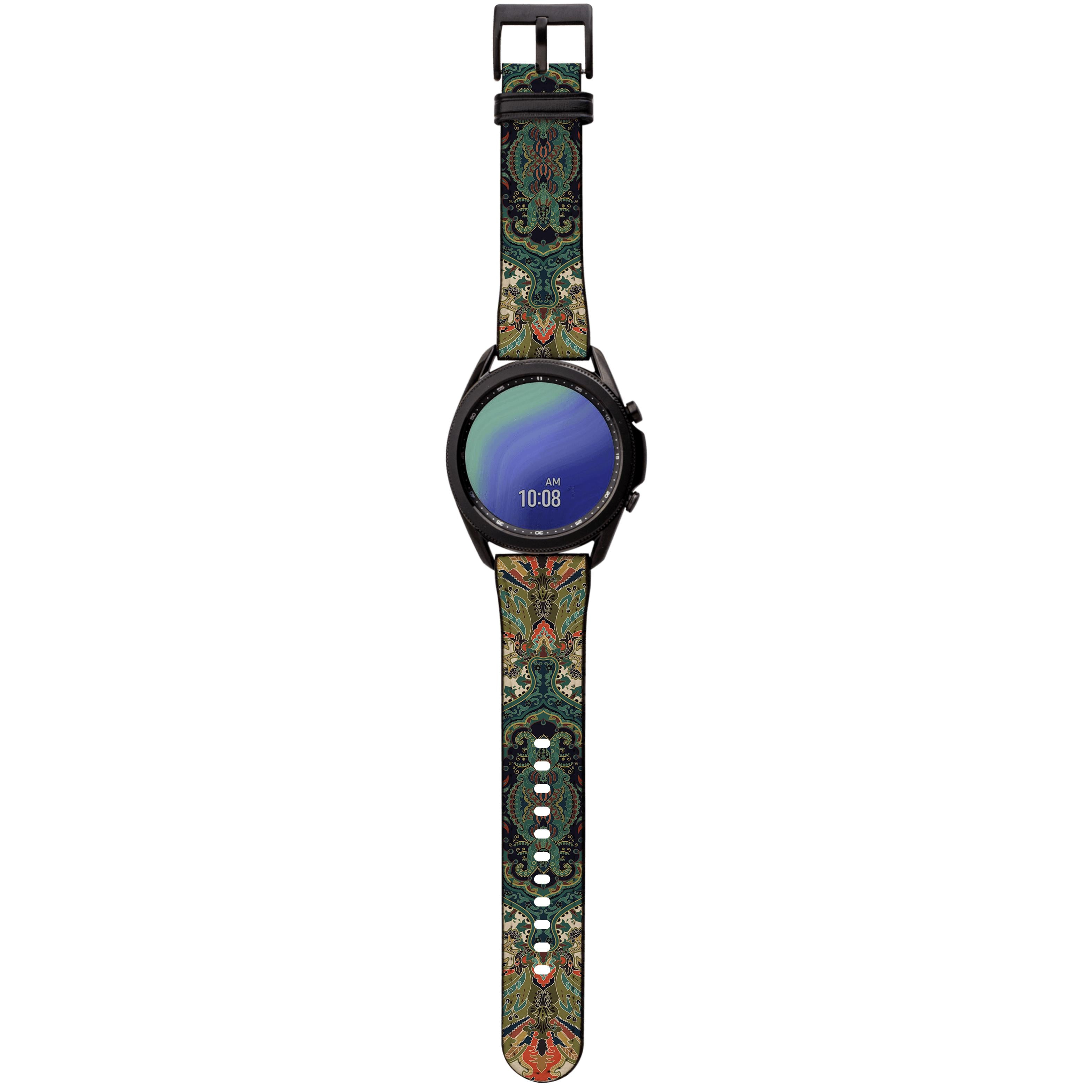 Apple Watch Straps-Grasmere Android Watch Strap-Paper Leather Samsung Watch Straps Product Details Get trendy with our Paper leather Samsung Watch bands. Available for all models of Samsung watch. High quality Paper Leather Fully printed on all exterior sides. Samsung Watch Band 40mm/42mm Samsung Watch Band 45mm/46mm-Stringberry