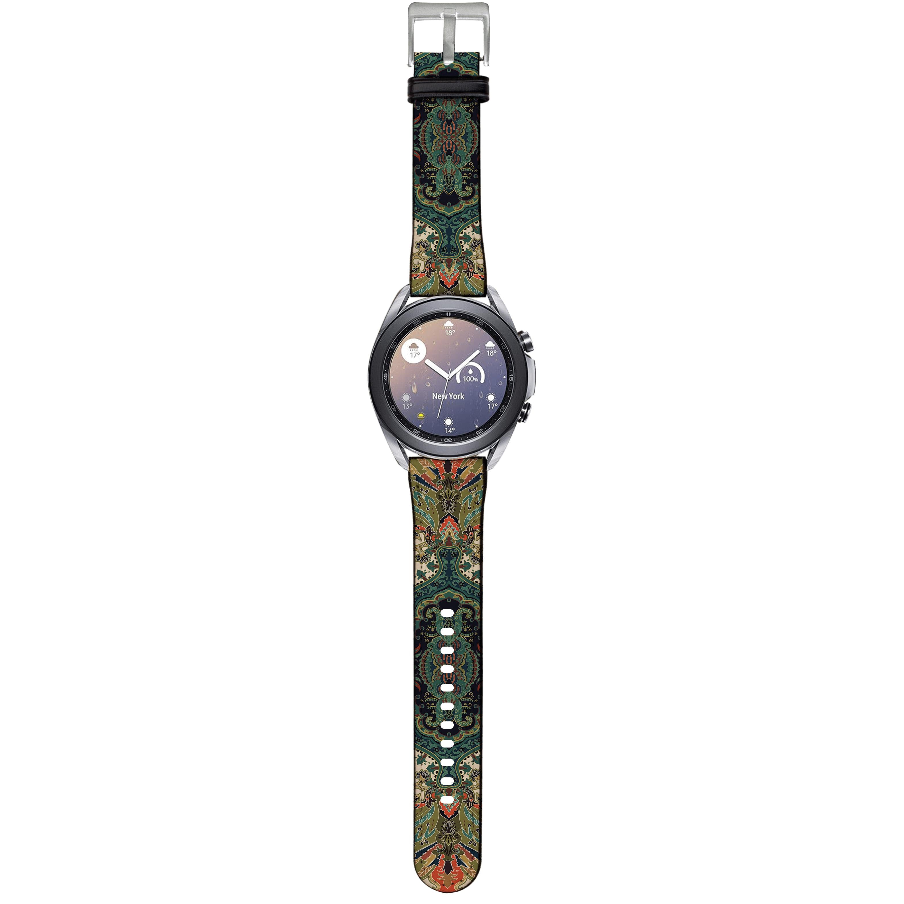 Apple Watch Straps-Grasmere Android Watch Strap-Paper Leather Samsung Watch Straps Product Details Get trendy with our Paper leather Samsung Watch bands. Available for all models of Samsung watch. High quality Paper Leather Fully printed on all exterior sides. Samsung Watch Band 40mm/42mm Samsung Watch Band 45mm/46mm-Stringberry