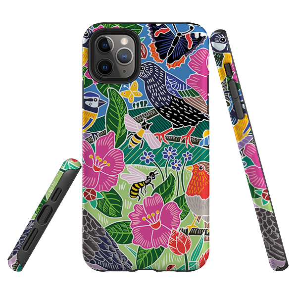 iPhone Tough Case - Garden Bird Jigsaw A By Kate Heiss