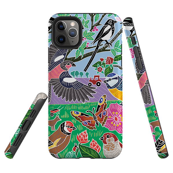 iPhone Tough Case - Garden Bird Jigsaw B By Kate Heiss