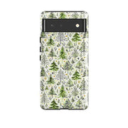 Google Tough Case -  Green Xmas Trees By Elisabeth Haager