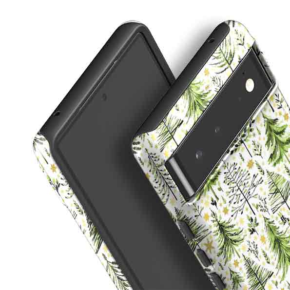 Google Tough Case -  Green Xmas Trees By Elisabeth Haager