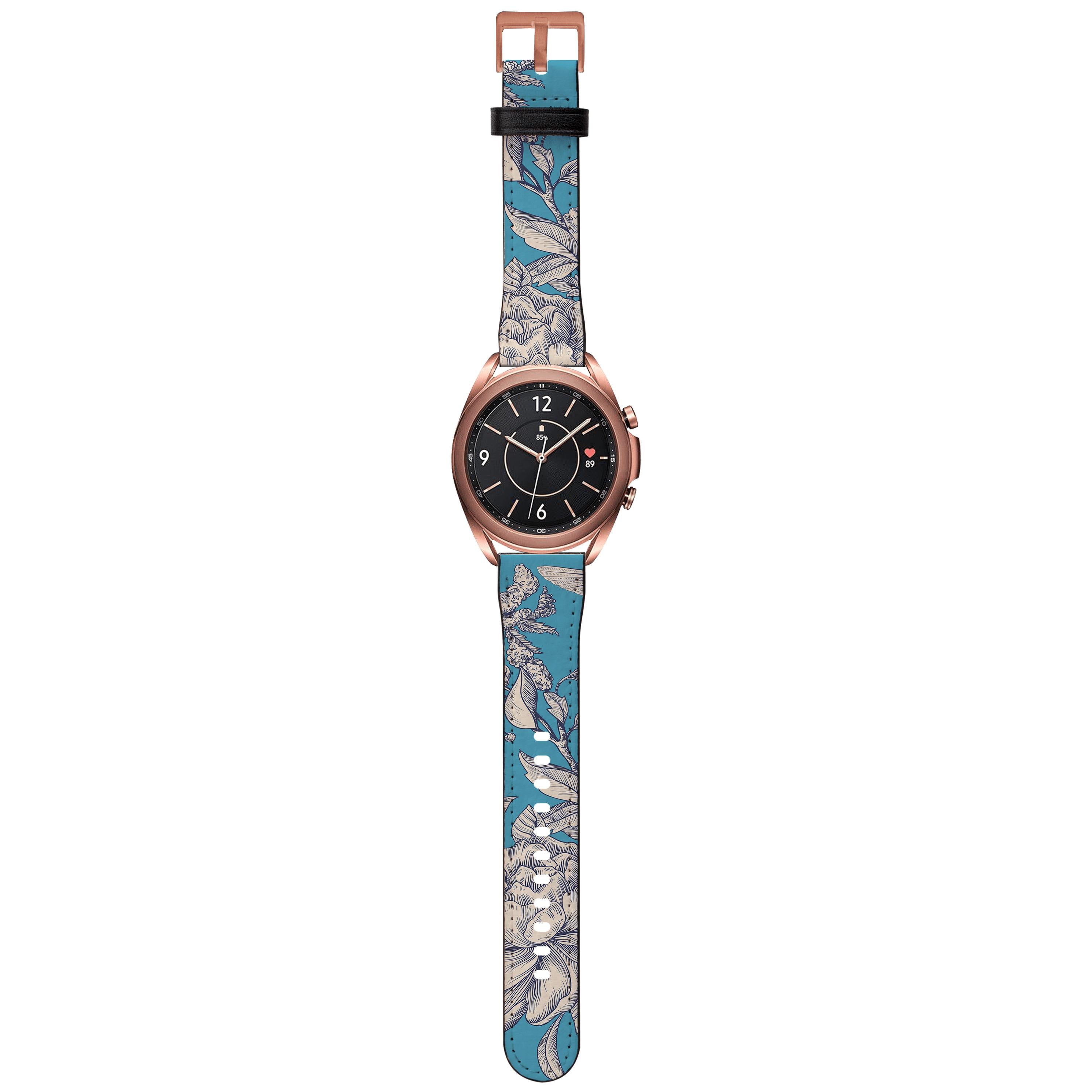 Apple Watch Straps-Hampton Court Android Watch Strap-Paper Leather Samsung Watch Straps Product Details Get trendy with our Paper leather Samsung Watch bands. Available for all models of Samsung watch. High quality Paper Leather Fully printed on all exterior sides. Samsung Watch Band 40mm/42mm Samsung Watch Band 45mm/46mm-Stringberry