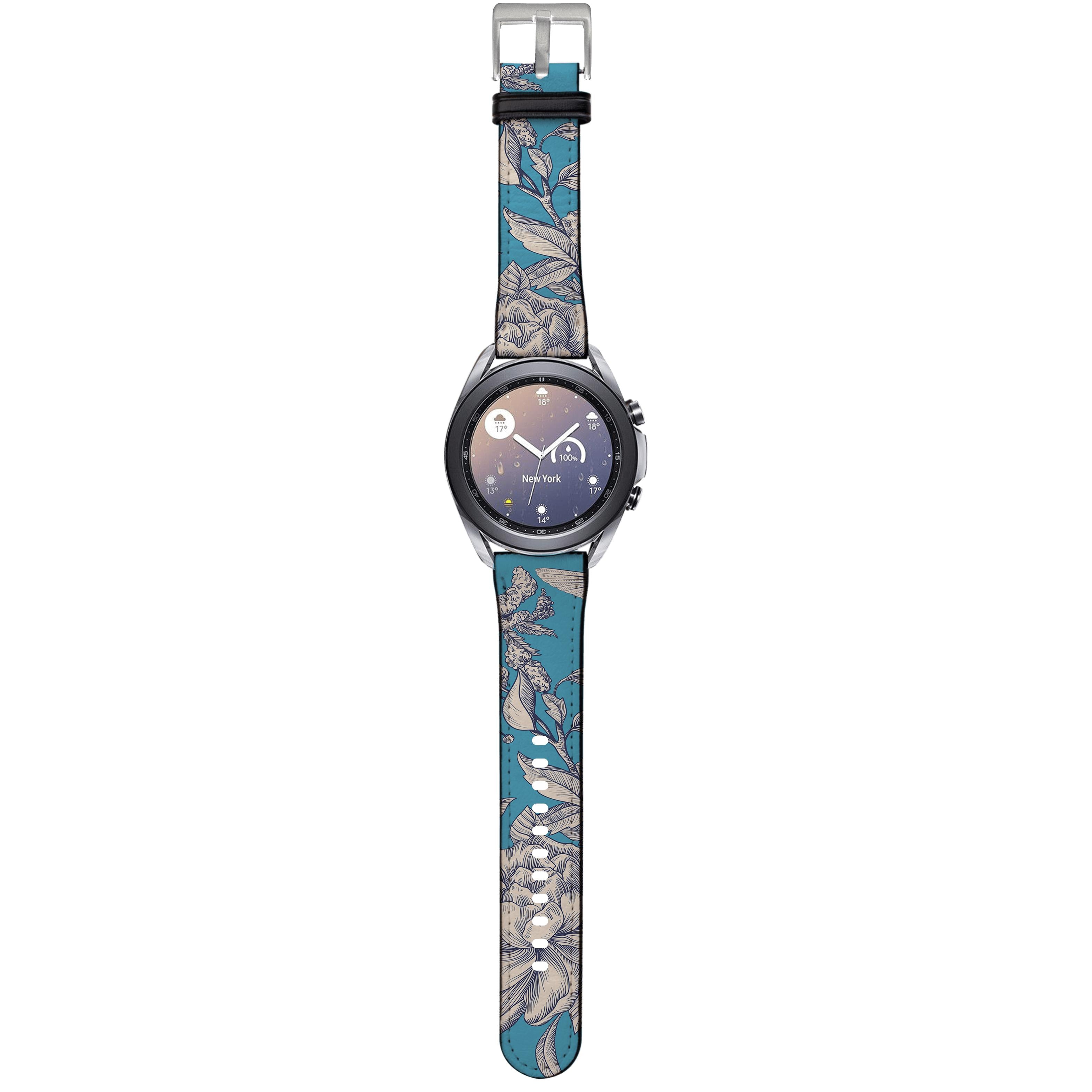 Apple Watch Straps-Hampton Court Android Watch Strap-Paper Leather Samsung Watch Straps Product Details Get trendy with our Paper leather Samsung Watch bands. Available for all models of Samsung watch. High quality Paper Leather Fully printed on all exterior sides. Samsung Watch Band 40mm/42mm Samsung Watch Band 45mm/46mm-Stringberry
